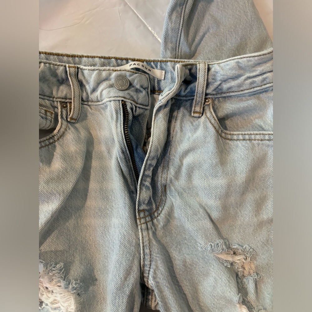 PACSUN LIGHT WASH MOM JEANS SIZE 24 WOMENS WORN TWICE